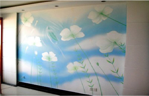 石门画墙绘怎么画好白云的蓬松感？