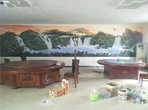 石门墙绘-写实风景