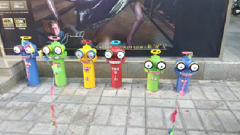 石门商业区彩绘