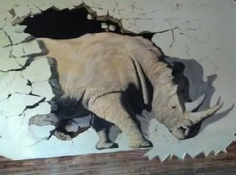 石门在墙绘中，如何绘制3D效果？