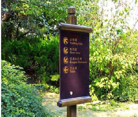 石门标识牌与环境之间有什么关系？